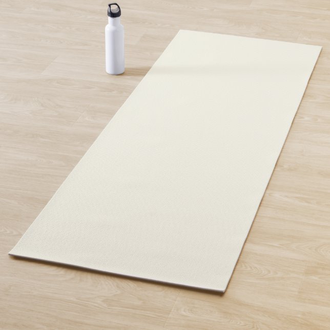 Tapis De Yoga Couleur solide ivoire (En situation)