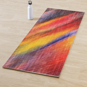 Tapis De Yoga Couleurs Abstraites coucher de soleil Yoga Mat