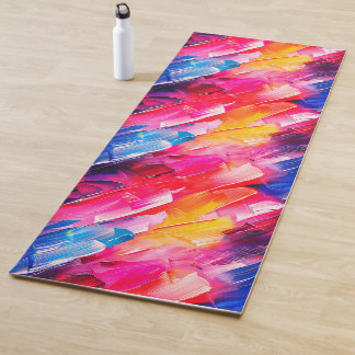 Tapis De Yoga coups de pinceau 2 motif