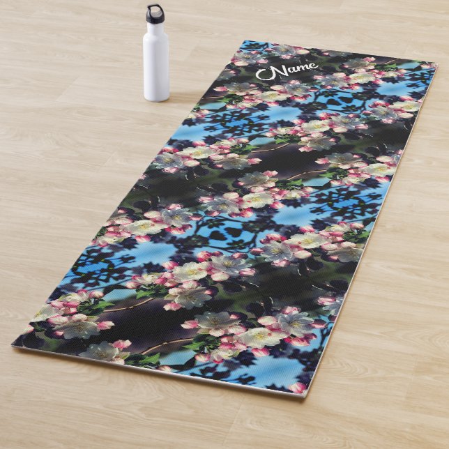 Tapis De Yoga Crabapper Fleur Blossoms Motif Personnalisé (En situation)