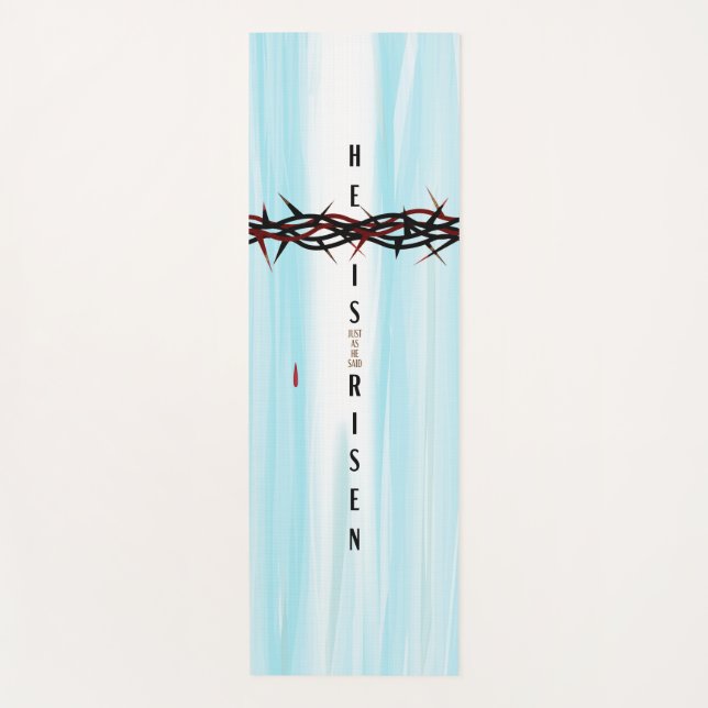 Tapis De Yoga Croix de la Couronne d'épines (Devant)