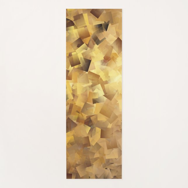 Tapis De Yoga Cubes d'or (Devant)