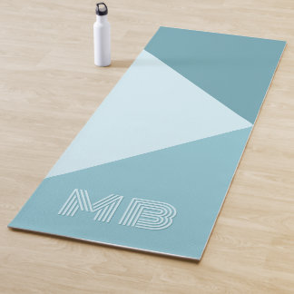 Tapis De Yoga Custom Aqua Turquoise Seafoam Ocean Blue