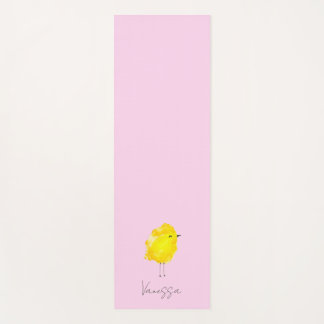 Tapis De Yoga Custom Chick Chicken yellow stylish chic sweet