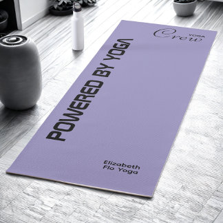 Tapis De Yoga Custom Print Yoga Crew Ocean Pale Purple
