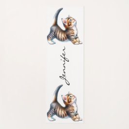Tapis De Yoga Cute chat Yoga Mat
