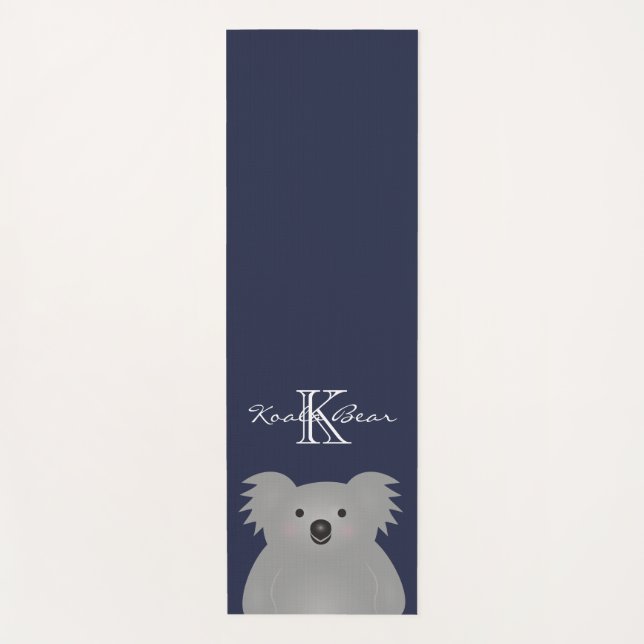 Tapis De Yoga Cute Cudely Australia Baby Koala Oear Monogramme (Devant)