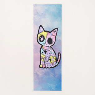 Tapis De Yoga Cute Kawaii Pastel Goth Patchwork Gothique Déplais