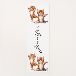 Tapis De Yoga Cute Kittens Yoga Mat