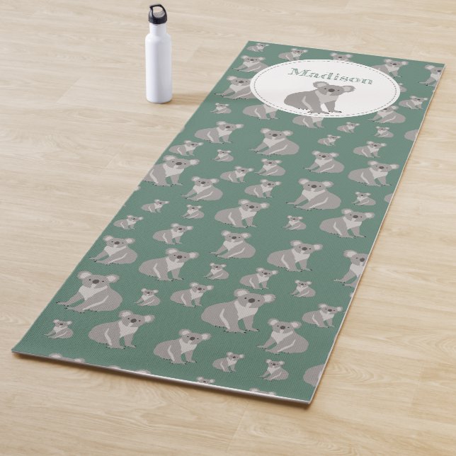 Tapis De Yoga Cute Koala Motif personnalisé (En situation)