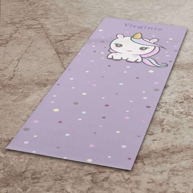 Tapis De Yoga Cute Unicorne Purple Yoga Mat (Cute Unicorn Purple Yoga Mat)
