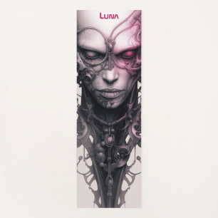 Tapis De Yoga Cyborg Girl Fantastic Artsy