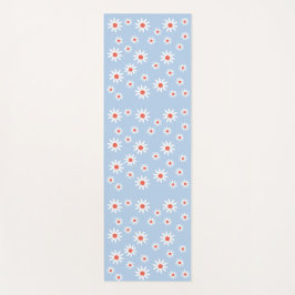 Tapis De Yoga Daisy Flowers Pattern