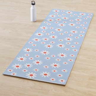 Tapis De Yoga Daisy Flowers Pattern