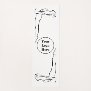Tapis De Yoga Dames Yoga Mat avec pose de chien à face supérieur