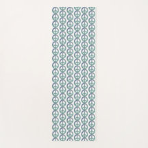 Tapis de yoga de signes de paix d'océan