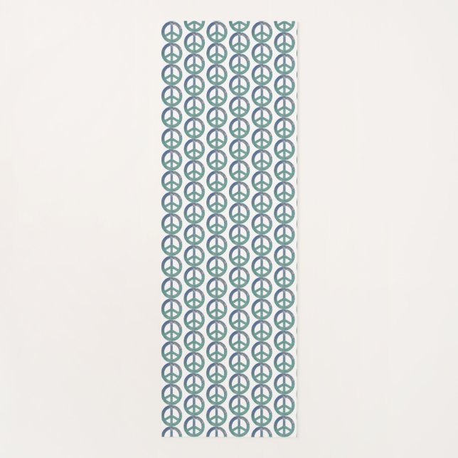 Tapis de yoga de signes de paix d'océan (Devant)