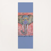 Tapis de yoga d'éléphant d'Asie