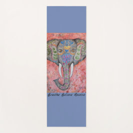 Tapis de yoga d'éléphant d'Asie