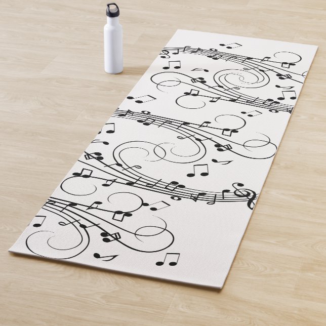 Tapis De Yoga Design de musique de notes (En situation)