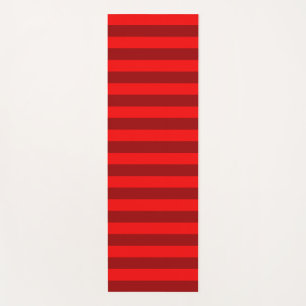 Tapis De Yoga Design des rayures rouge et marron
