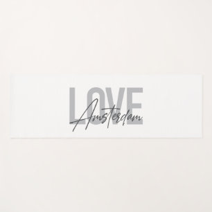 Tapis De Yoga Design moderne, simple, chic, cool Love Amsterdam