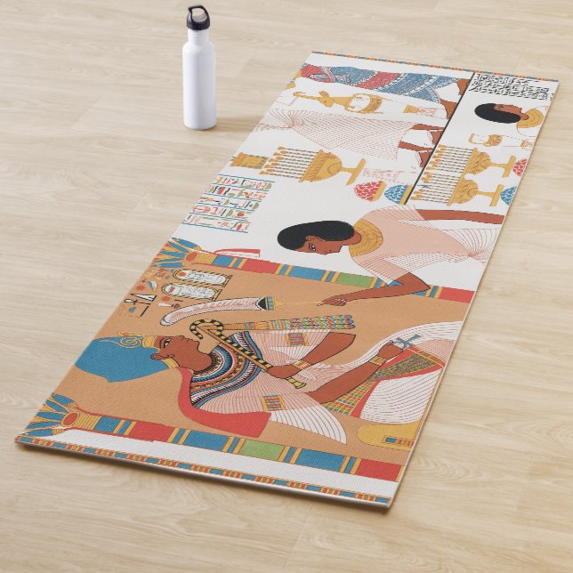 Tapis De Yoga Design royal égyptien (En situation)