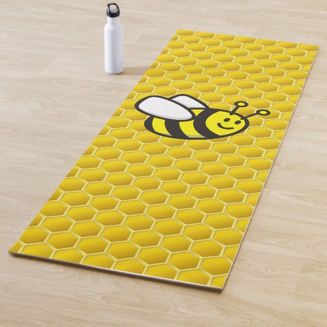Tapis De Yoga Dessin sur les abeilles (En situation)