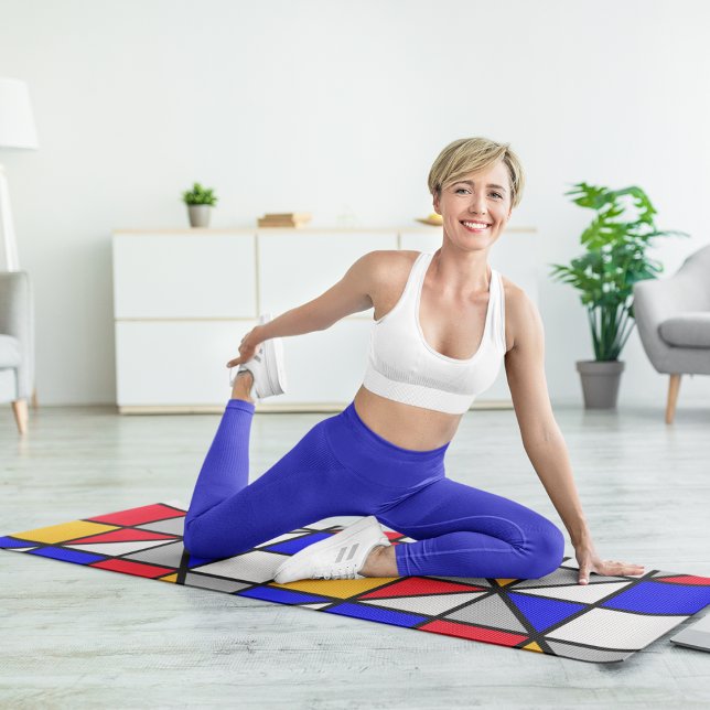 Tapis De Yoga diagonale colorée (Créateur téléchargé)