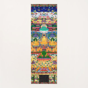 Tapis De Yoga Diagramme Cosmique Mandala pour la Méditation