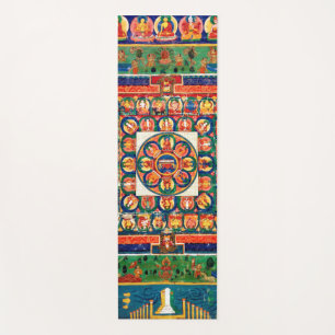 Tapis De Yoga Diagramme cosmique Mandala pour la méditation