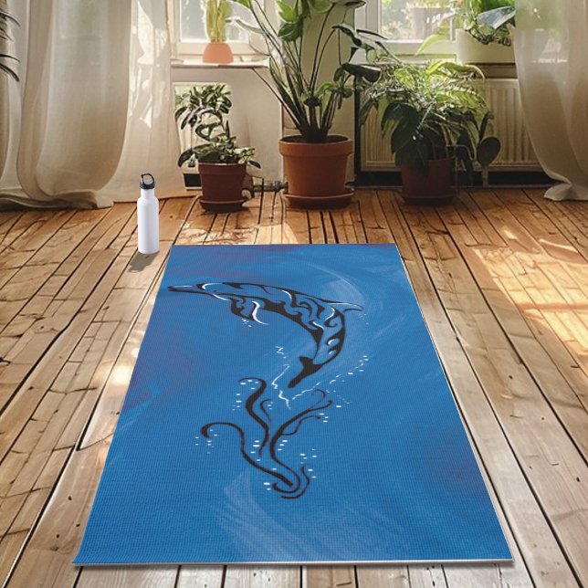 Tapis De Yoga Dolphine bleue (Créateur téléchargé)