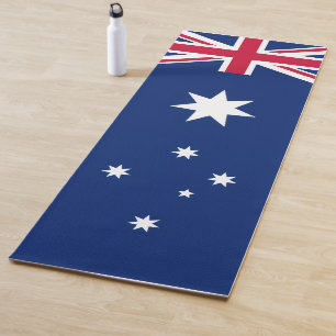 Tapis De Yoga Drapeau australien stylisé