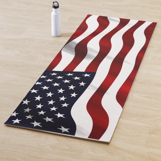 TAPIS DE YOGA DRAPEAU CLASSIQUE AMÉRICAIN (En situation)