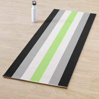 Tapis De Yoga Drapeau de fierté Agender – Identité LGBTQIA+ 