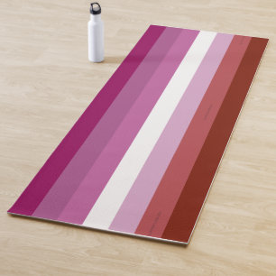 Tapis De Yoga Drapeau de fierté lesbienne de SlipperyJoe féminin