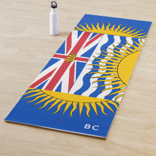 Tapis De Yoga Drapeau de la Colombie-Britannique - CND
