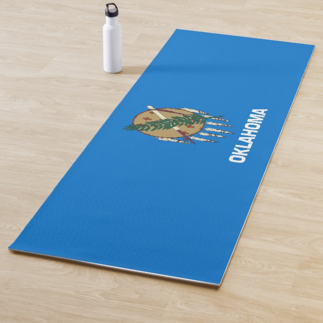 Tapis De Yoga Drapeau de l'Oklahoma (État des États-Unis) (En situation)