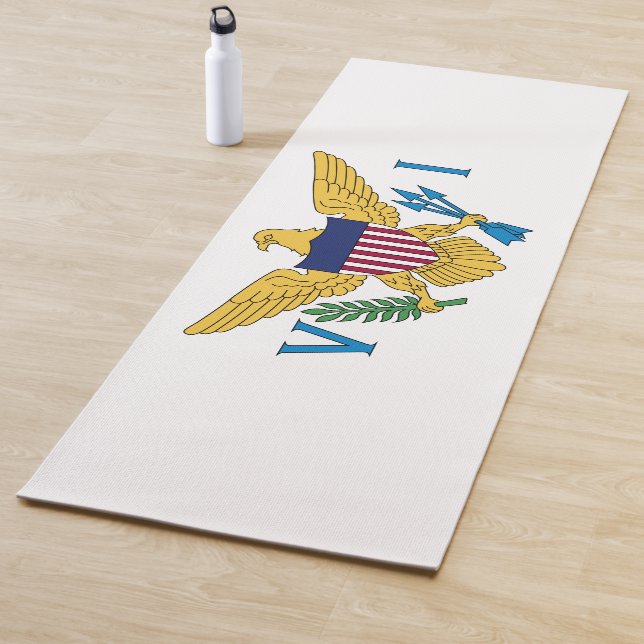 Tapis De Yoga Drapeau des îles Vierges américaines (En situation)