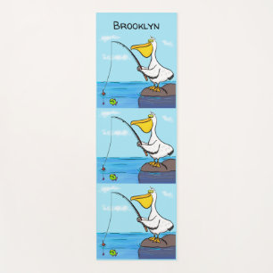 Tapis De Yoga Drôle pélican de pêche