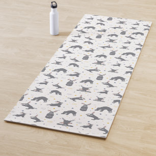 Tapis De Yoga Du yoga lapin. Pose de yoga lapin