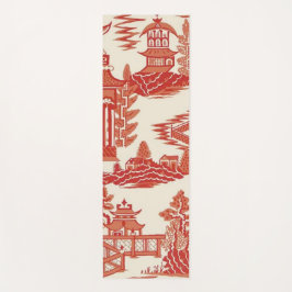 Tapis De Yoga Dynastie Ming Jardin de thé Pagode Rouge