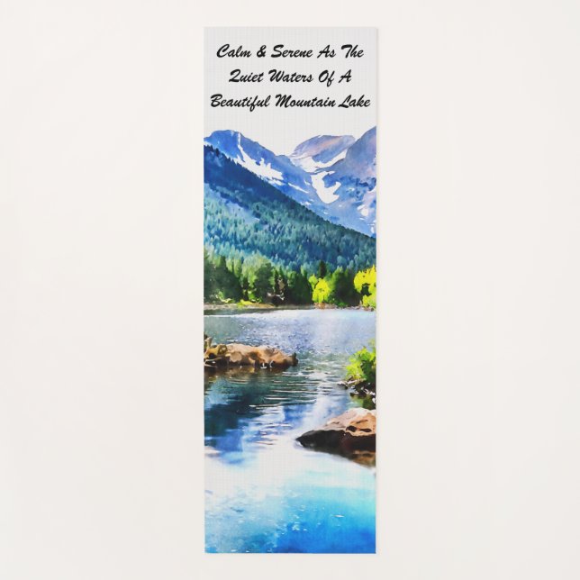 Tapis De Yoga Eaux tranquilles Yoga Mat (Devant)