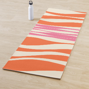 Tapis De Yoga Ebb et flux - rose, orange et crème