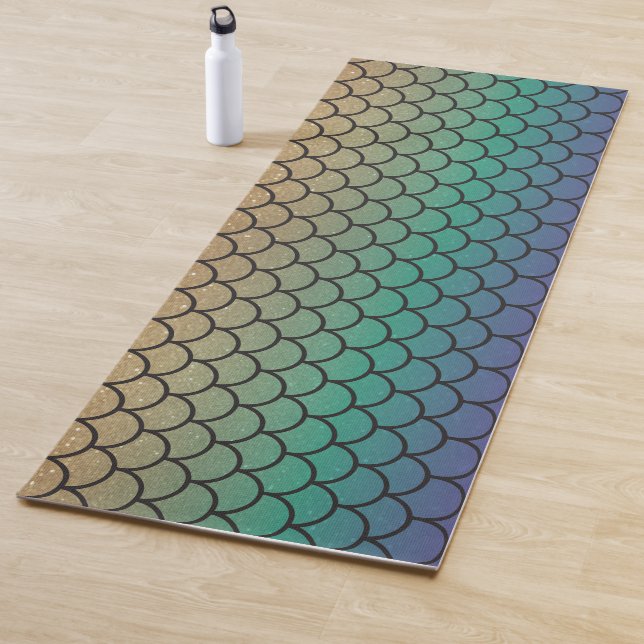 Tapis De Yoga Échelles de sirène (En situation)
