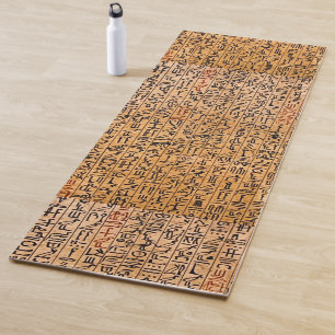 Tapis De Yoga Écriture égyptienne ancienne