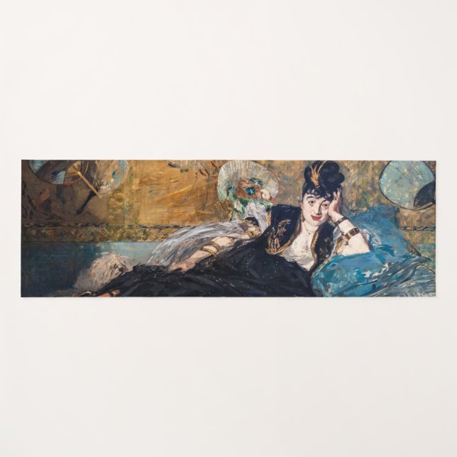Tapis De Yoga Edouard Manet - Lady avec fans (Devant (Horizontal))