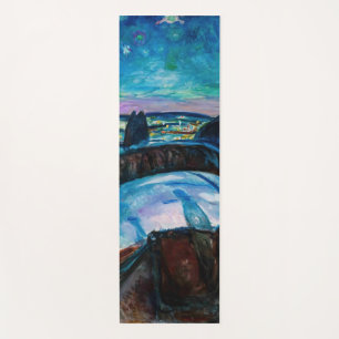 Tapis De Yoga Edvard Munch - Nuit étoilée 1922