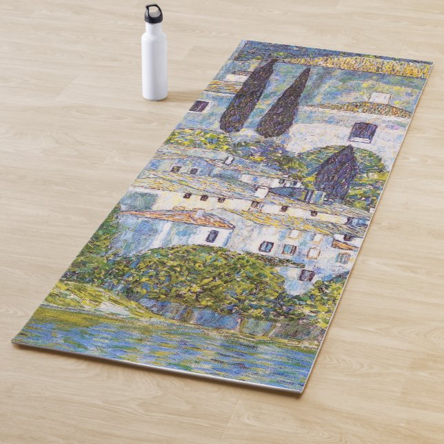 Tapis De Yoga Église à Cassone, Gustav Klimt (En situation)