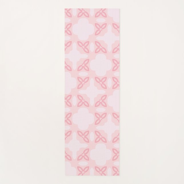 Tapis De Yoga Élégance Pétale Rose (Devant)